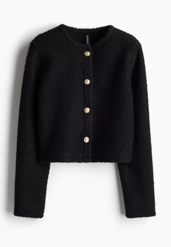 H&M - BOUCLE-WEAVE CARDIGAN
