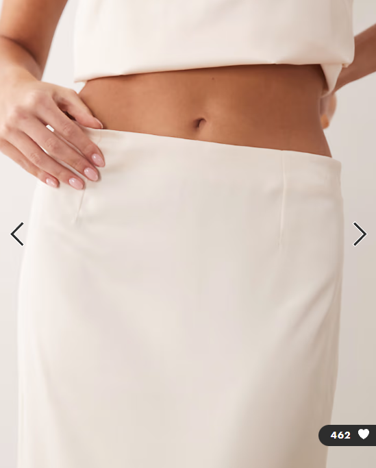 ASOS DESIGN co-ord pencil midi skirt in satin