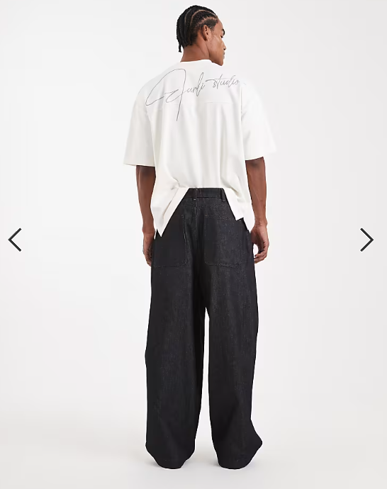 ASOS DESIGN Circular Design Collection heavyweight oversized baggy jeans in indigo
