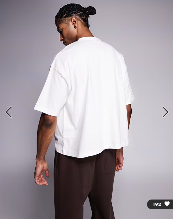 ASOS DESIGN heavyweight boxy oversized fit t-shirt in white .