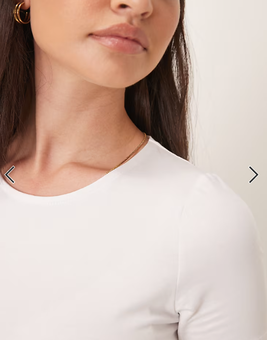 ASOS DESIGN fitted crop t-shirt in white