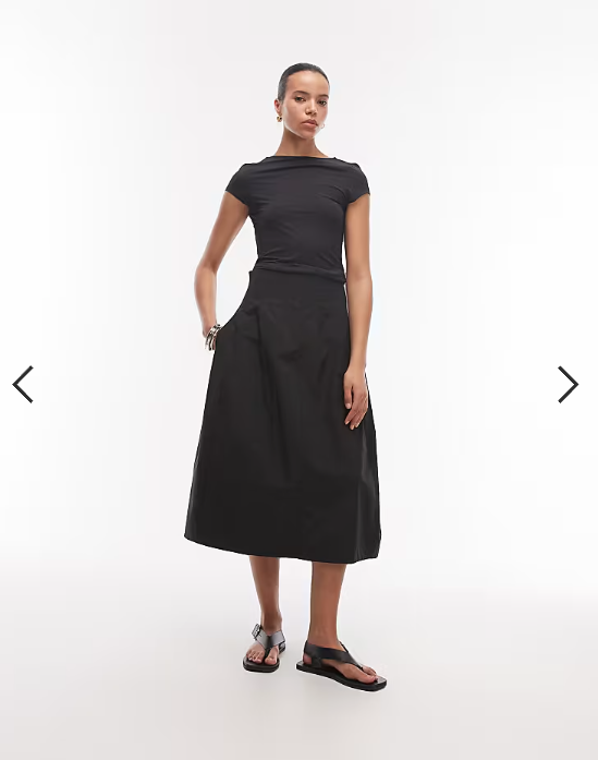 ASOS DESIGN slinky cap sleeve scoop back top in black