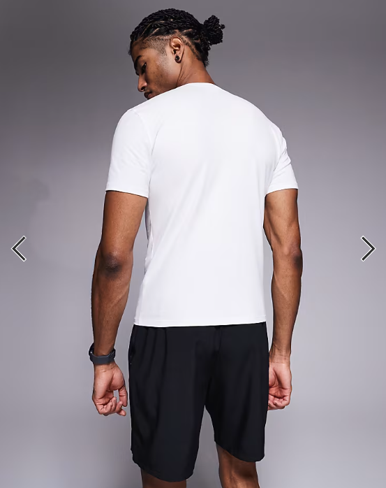4505 shrunken fit cotton baby tee with quick dry finish in white .