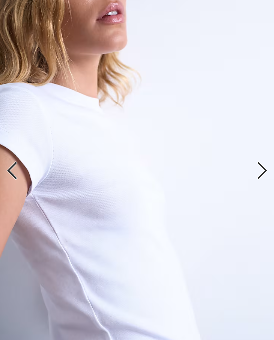 Topshop everyday tee in white