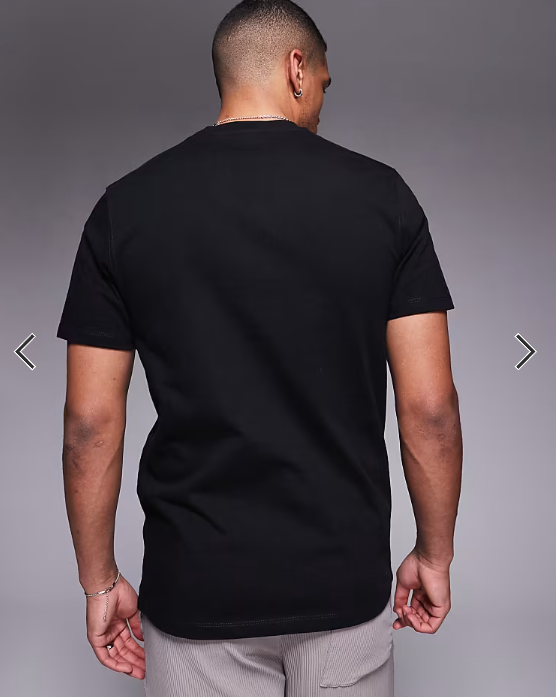 ASOS DESIGN super heavyweight t-shirt with regular fit in black .