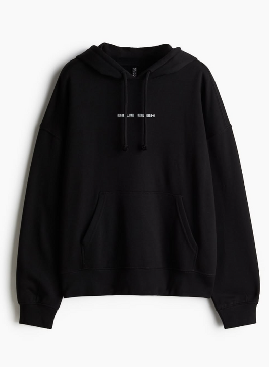 H&M - OVERSIZED PRINTED HOODIE- Billie Ellish