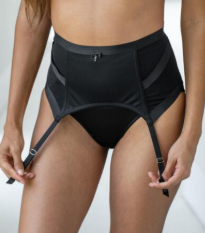 Viva Luxe Suspender - Black