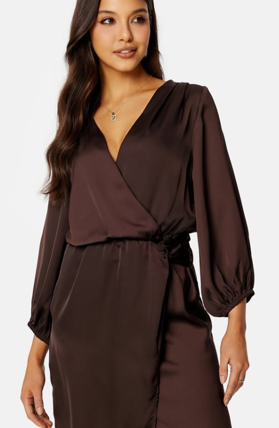 Bubbleroom - Jolene Knot Dress- Brown