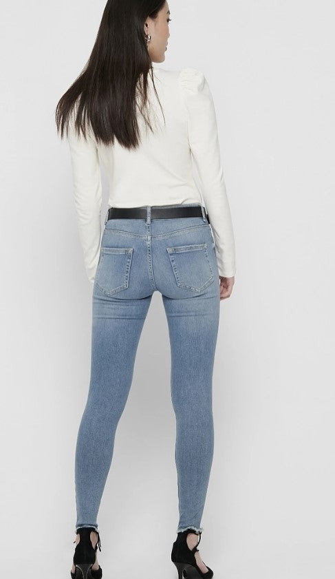 Only - Blush Skinny Mid Waist Jeans