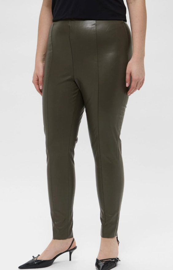 H&M - Pu Trousers - Brown