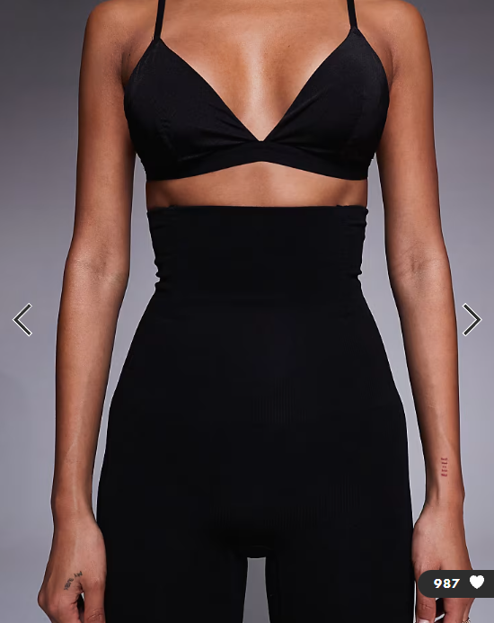 Fashionkilla - high waisted shaping shorts in black