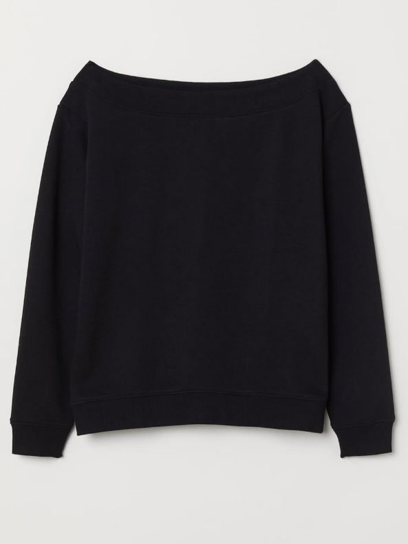 H&M - BOAT-NECK SWEATSHIRT