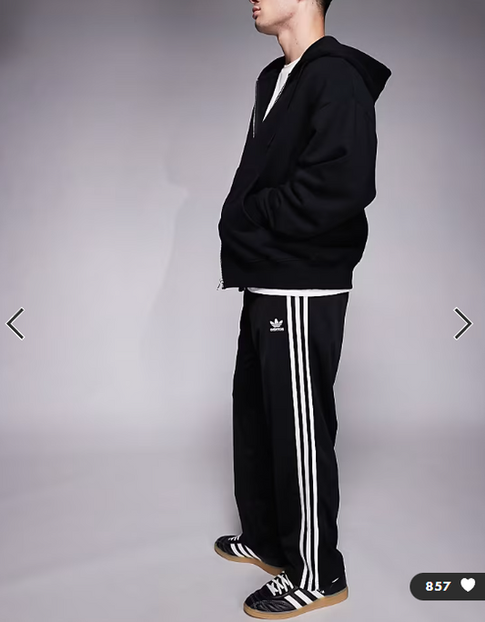 adidas Originals Firebird track pants in black