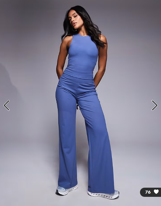 4505 Icon soft touch high neck tank with inner bra in china blue
