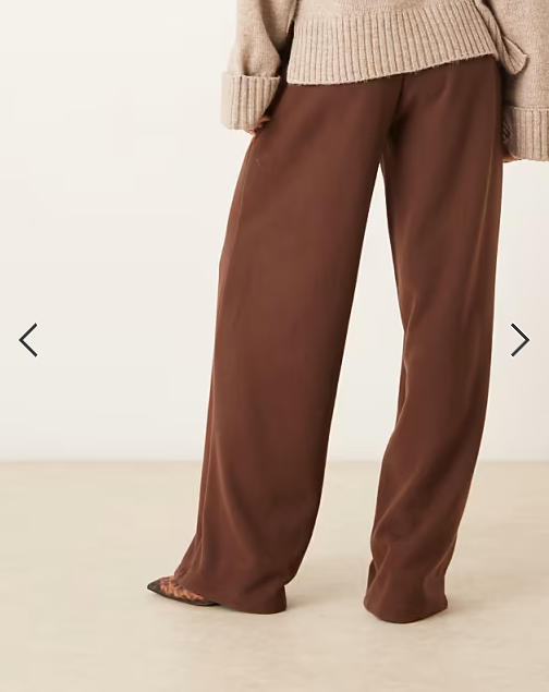 ASOS DESIGN Supersoft oversized barrell leg jogger in coffee