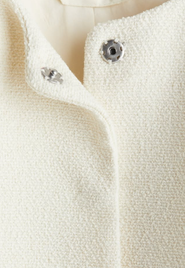 H&M - SHORT JACKET - Twill - cream