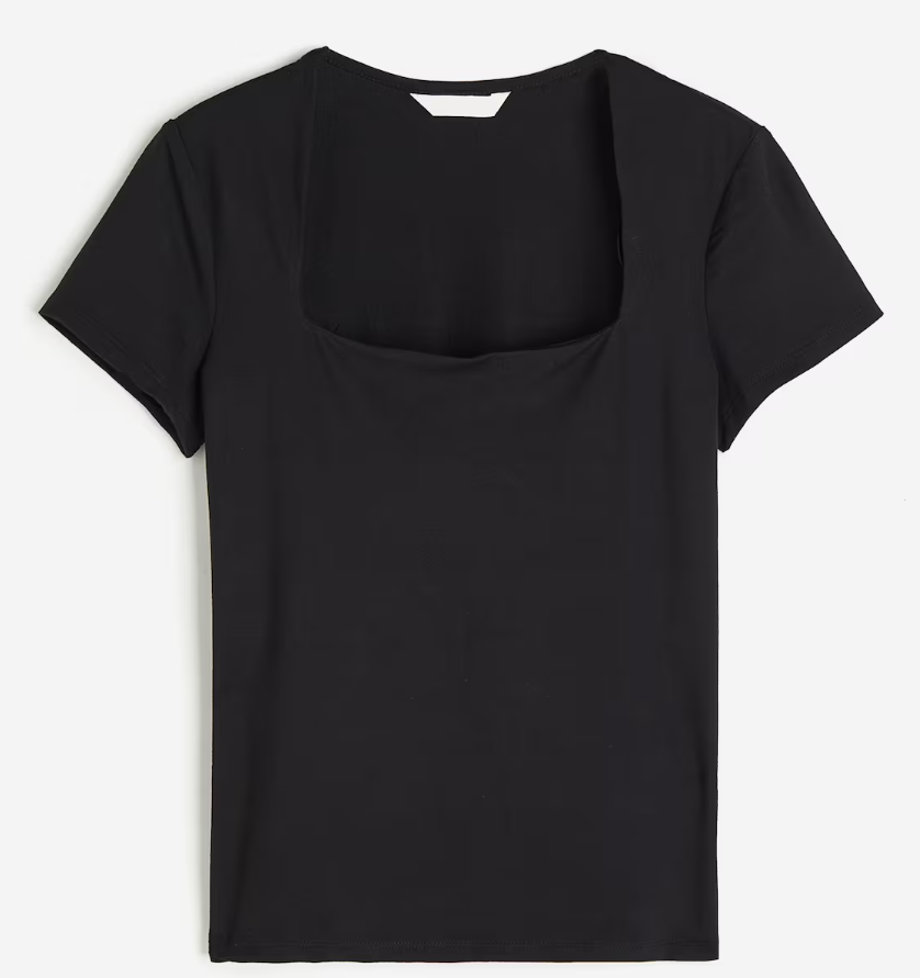 H&M - Square-neck Top