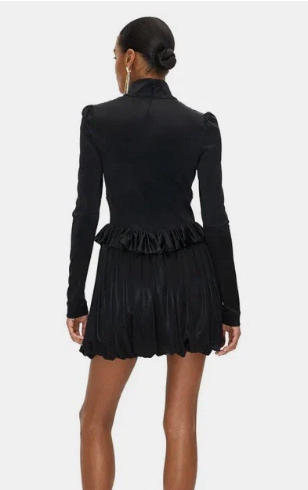 Paco Rabanne for H&M Party Cocktail Black Mini Short Dress