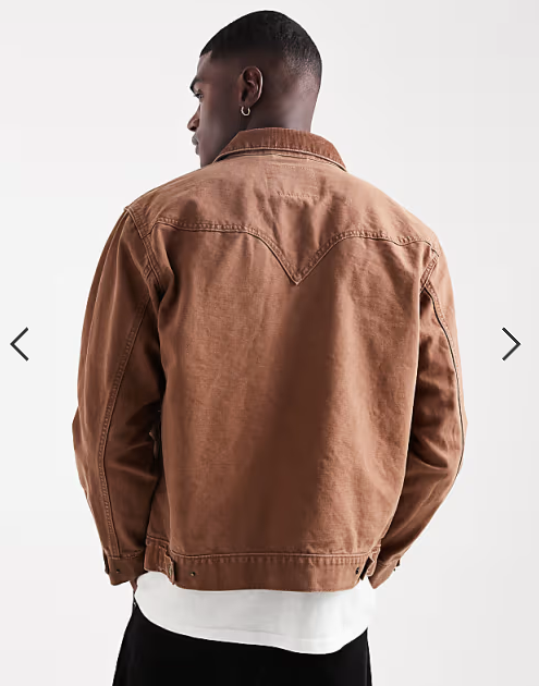 Levi's western shorthorn trucker jacket in tan