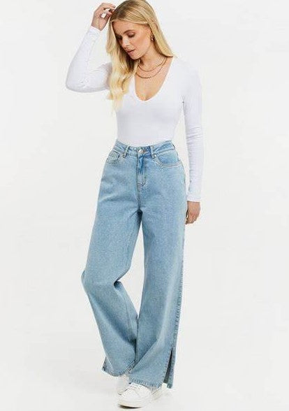 Threadbare. Barcelona’ Wide Leg Jeans