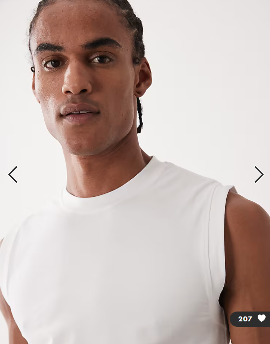 4505 shrunken muscle fit cotton tank with quick dry finish in white.