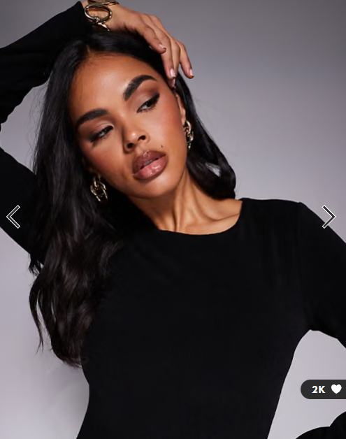 ASOS DESIGN cord drop waist mini dress with pleated skirt in black