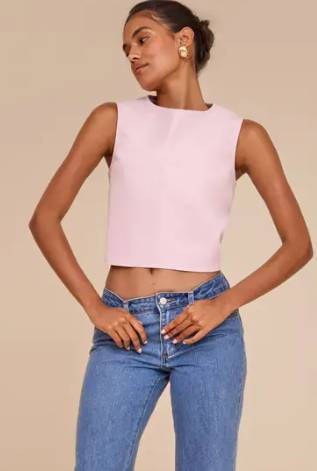 Plt - Woven Sleeveless Boxy Top