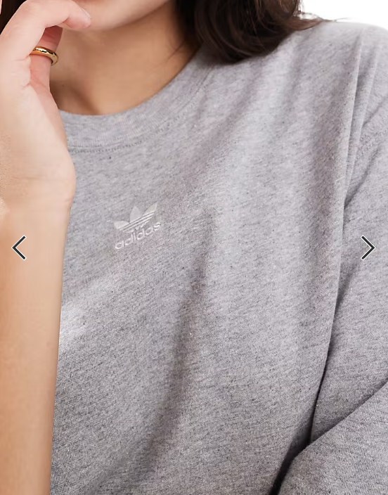 adidas Originals Essentials boyfriend t-shirt in grey
