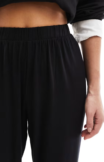 ASOS DESIGN Petite ultimate jersey jogger trousers in black