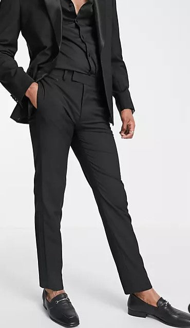 Slim Tuxedo In Black Suit Trousers