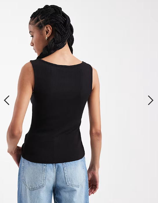 Brave Soul button down vest in black