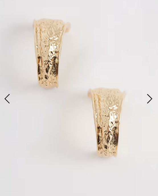 ALDO Sennah hammered statmeent hoops