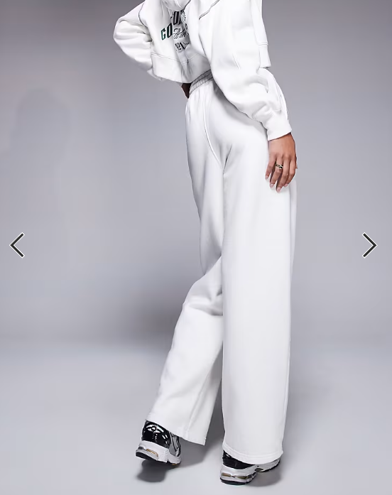 Good For Nothing co-ord sweat logo joggers in off white