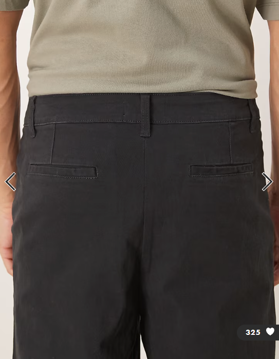 ASOS DESIGN loose chinos in black