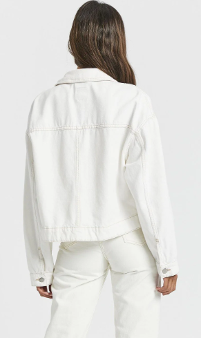 Khalila Cropped Jacket - Light Ecru