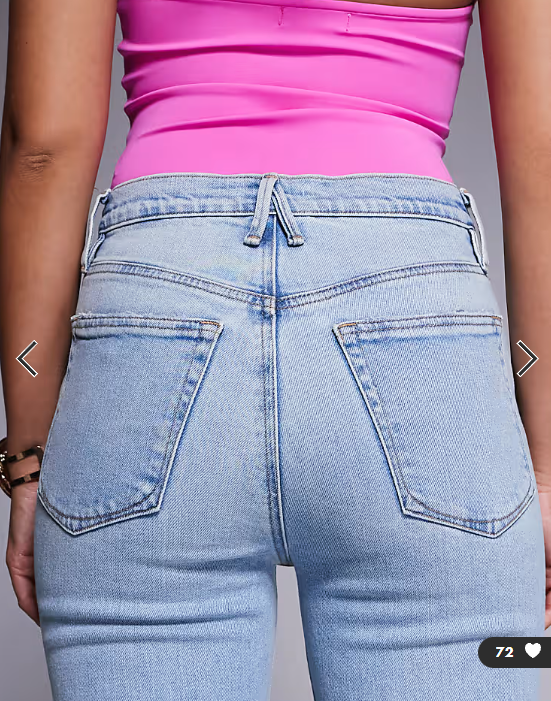 Good American good standard kick flare jeans in blue