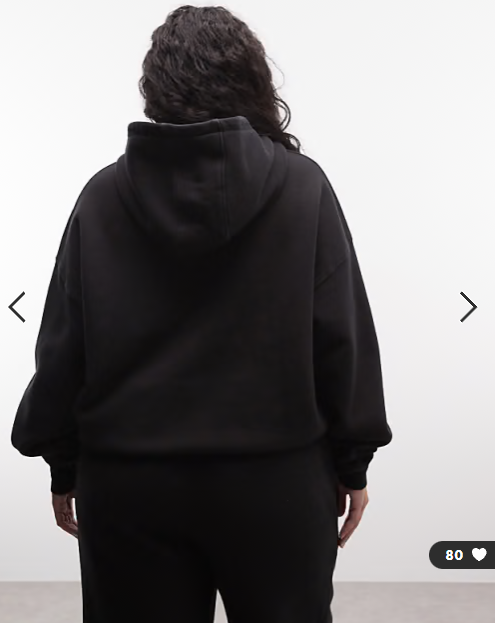 4505 Curve Icon Rest Day heavyweight 440gsm cotton cocoon oversized hoodie in washed black