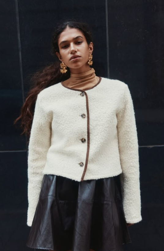 H&M - TEDDY FLEECE CARDIGAN