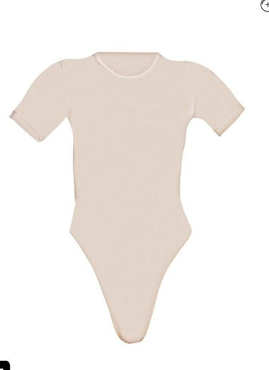BASIC STONE SLINKY SHORT SLEEVE BODYSUIT