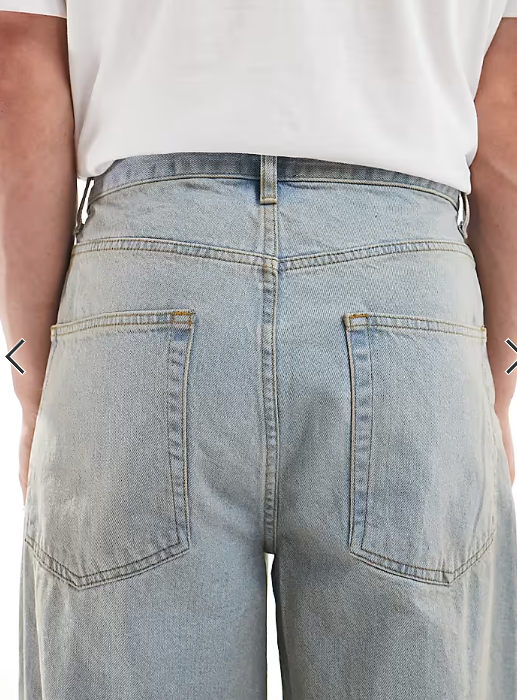 Asos - super baggy fit jeans with a tint in light blue wash