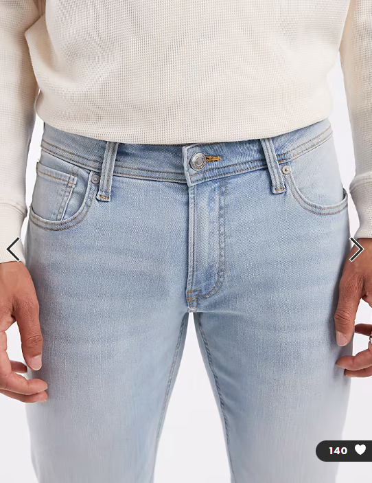 Asos - JJ Rebel Luke slim jeans in light vintage wash