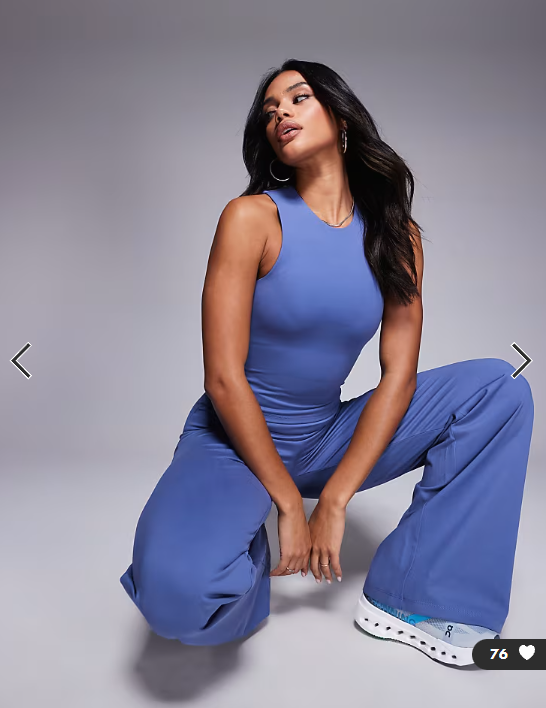 4505 Icon soft touch high neck tank with inner bra in china blue