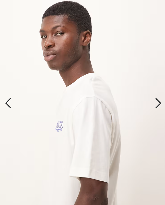 ASOS DESIGN relaxed fit t-shirt with bubble print detail in ecru.