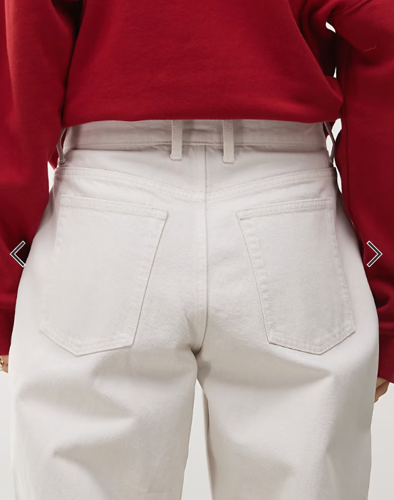 COLLUSION baggy antifit jeans in ecru