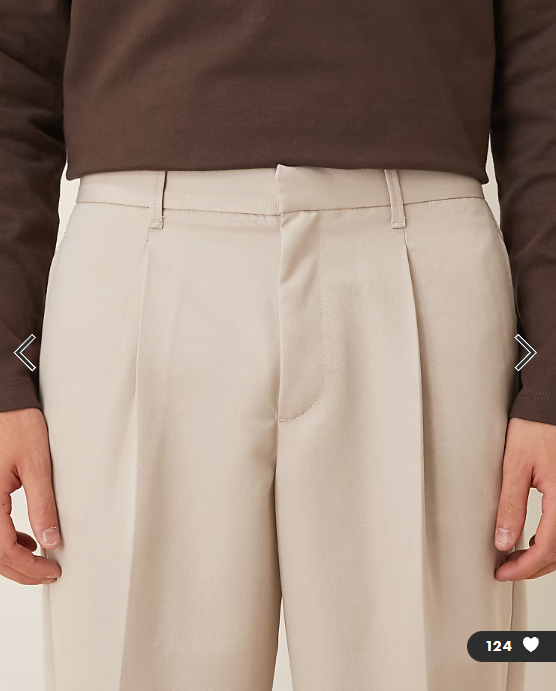 ASOS DESIGN smart wide leg trousers in stone