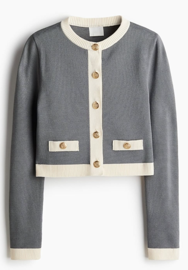 H&M-FINE-KNIT CARDIGAN
