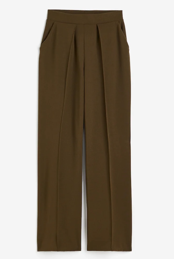 H&M - HIGH-WAIST PANTS- Khaki
