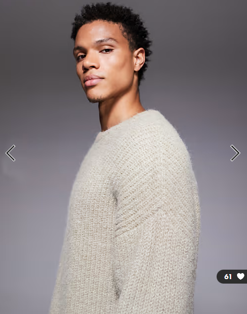 ASOS DESIGN relaxed knit crew neck sweater in sage green
