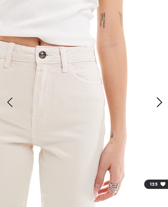 ONLY Blush skinny jeans with frayed hem in white