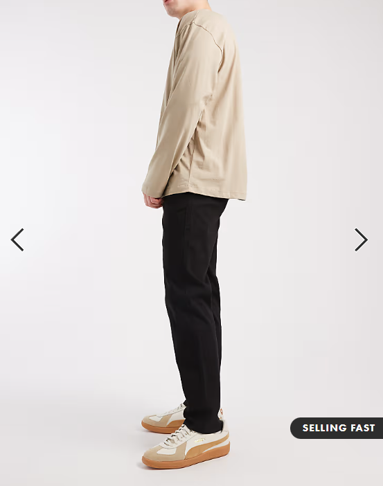 Jack & Jones Ollie regular chinos in black